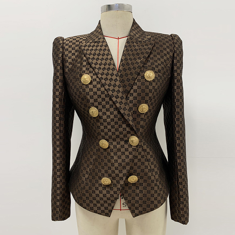 Stylish Lion Double-Breasted Blazer Jacket - Image 3