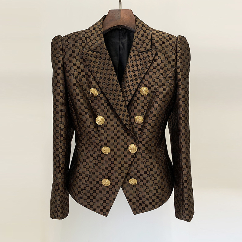 Stylish Lion Double-Breasted Blazer Jacket - Image 6