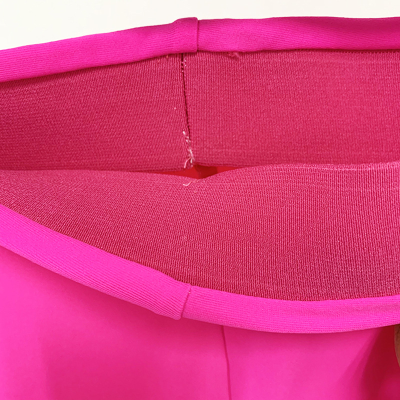 Fluorescent Pink High-Stretch Leggings - Image 3