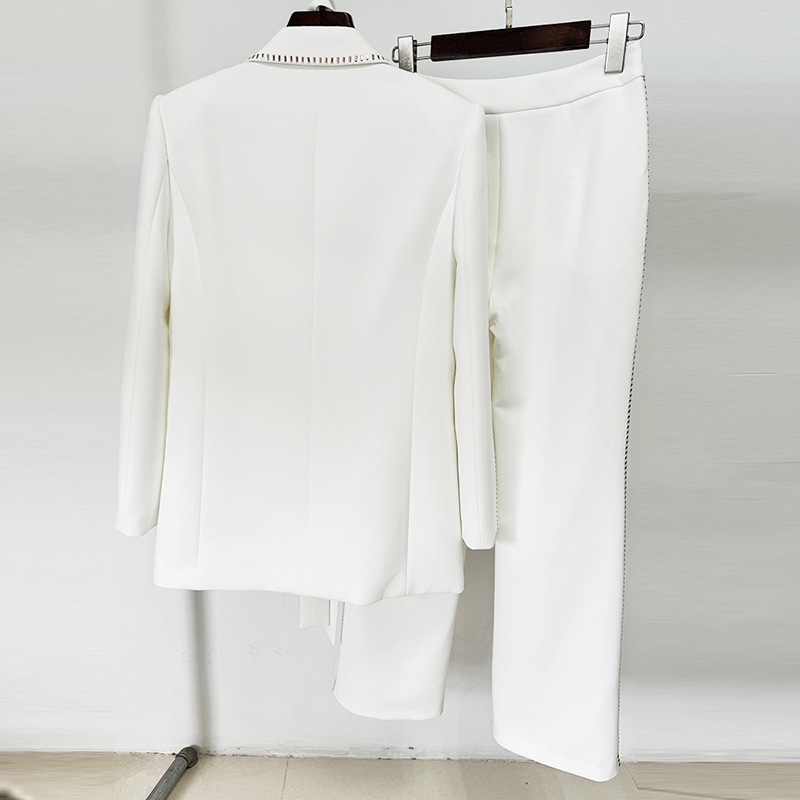 Trendy Stylish Scarf Jacket And Pants Set - Image 3