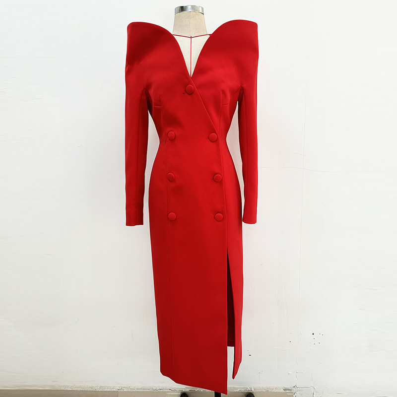 Fashionable Slim Fit Long Trench Coat With Stand Collar - Image 7