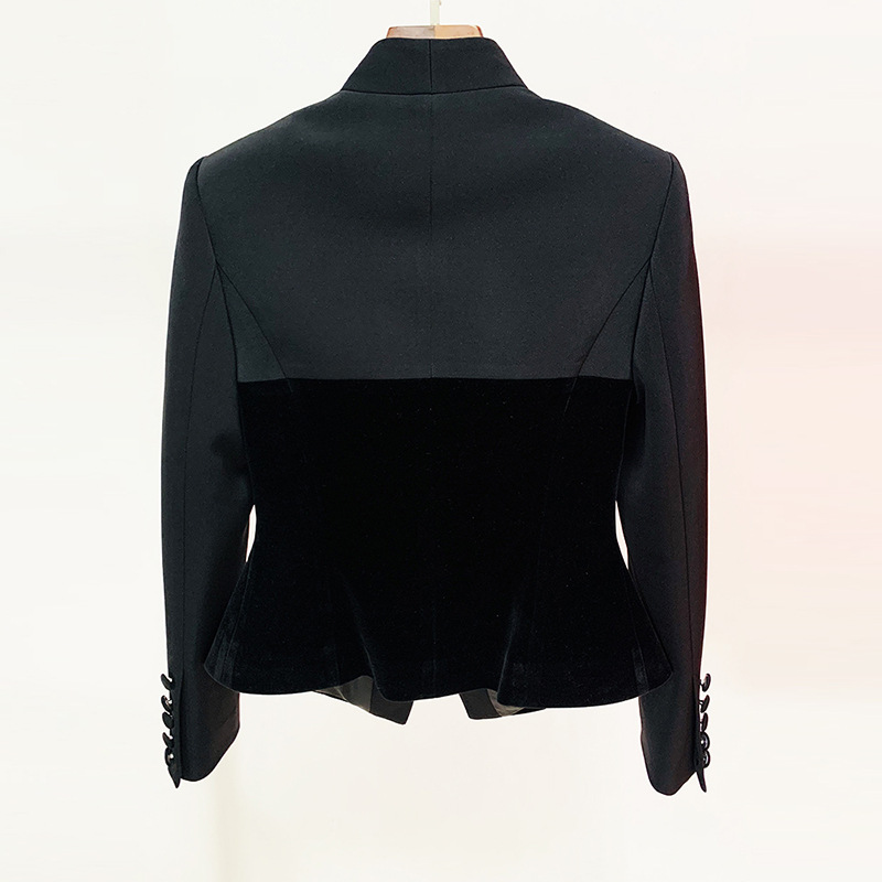 Fashion Slim Fit Velvet Blazer Suitable For Business Casual - Image 3